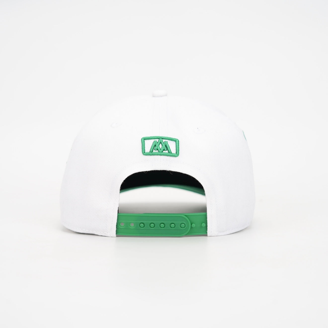 ‘7’ Premium Wool Blend SnapBack - White/Kelly Green