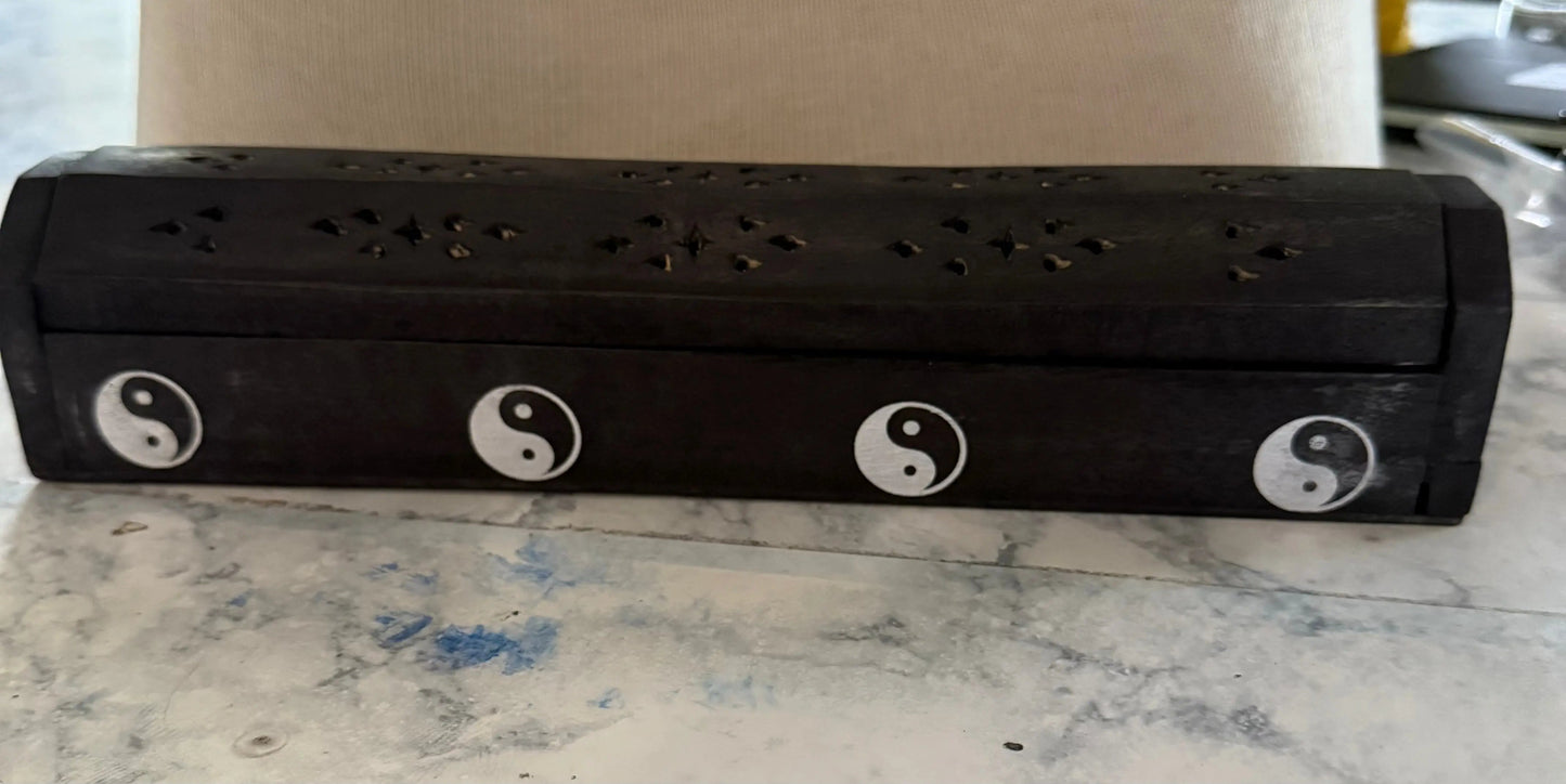Long Box Wooden Incense Stick Holder Beauty by Dani