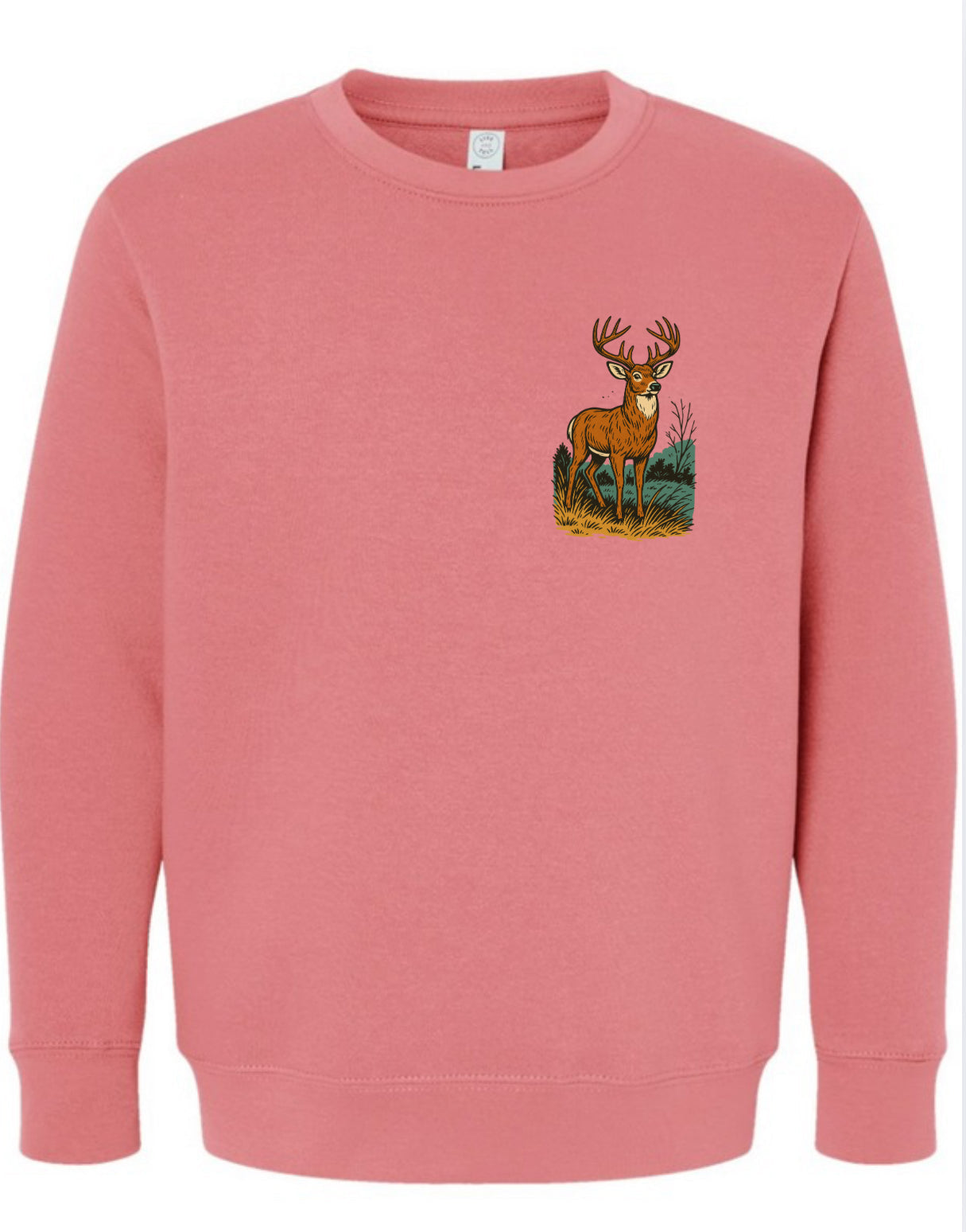 Woodland Whitetail Cozy Crewneck Youth Toddler Rabbit Skins LAT