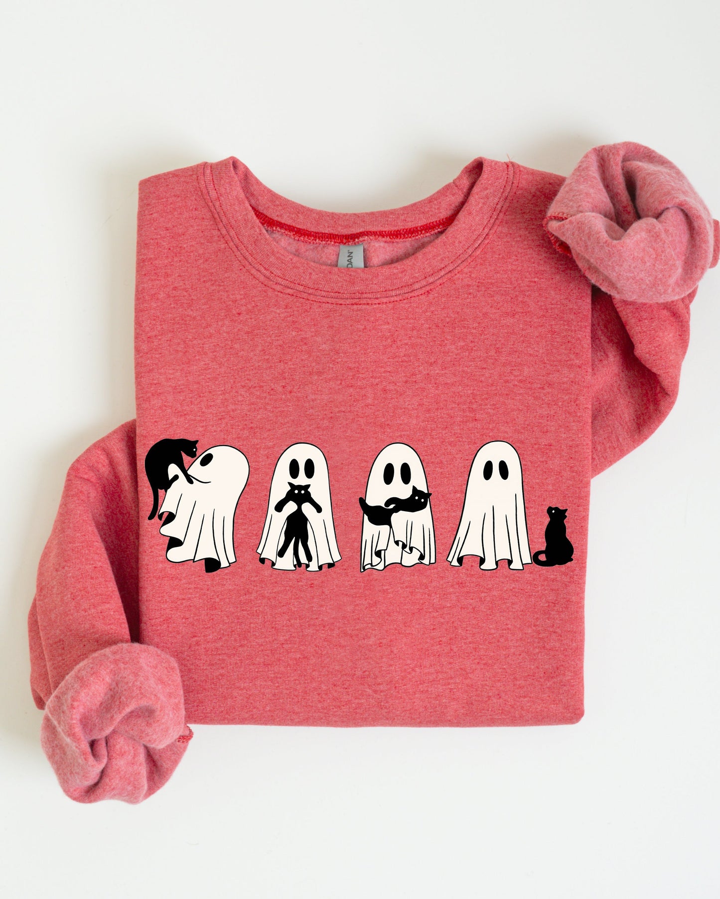 Ghost Cats Adorable Halloween Trick or Treat Sweatshirt