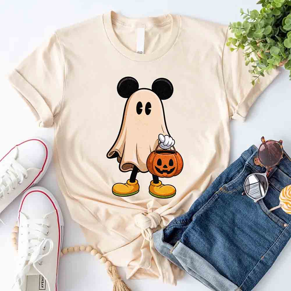 Ghost Couple Spooky Halloween Shirts Cute Fall Matching Shirt