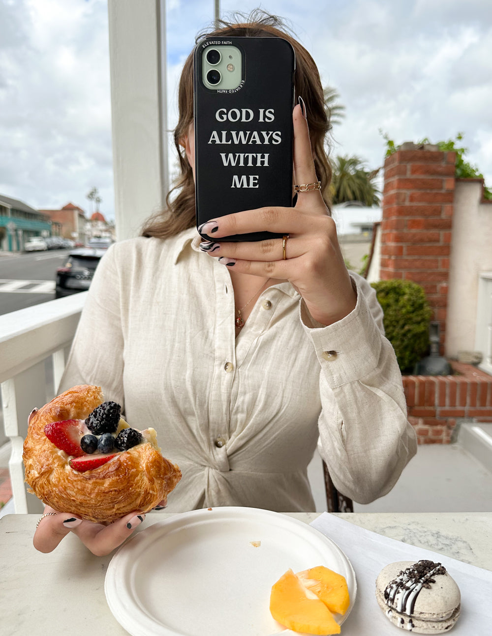 Black God is Always With Me Phone Case Durable Impact Protection