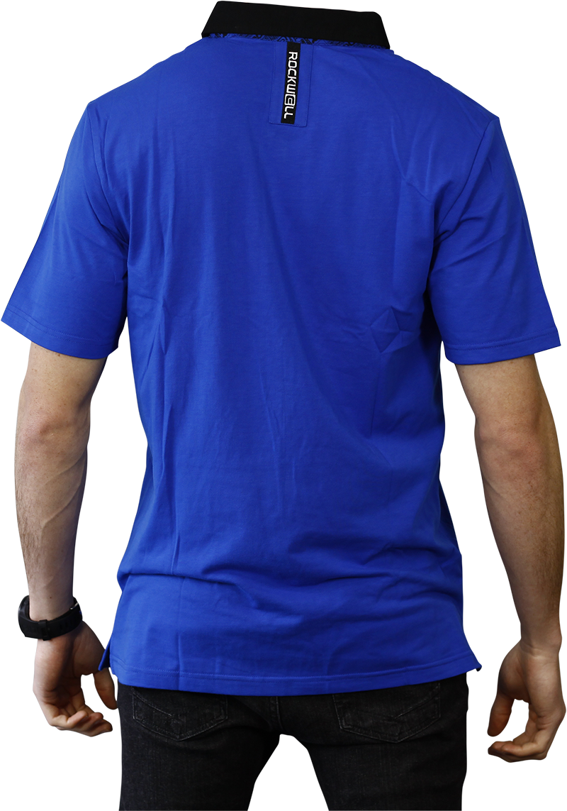 Rockwell Tri-Blend Pocket Polo - Blue
