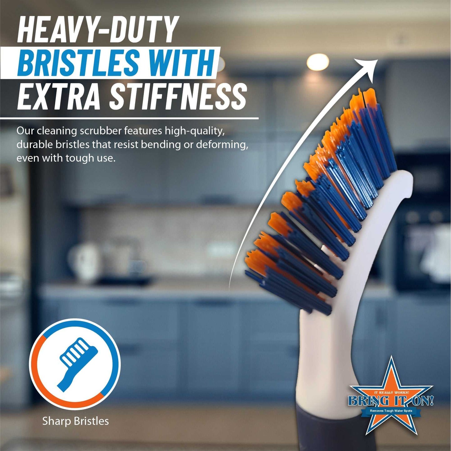 Grout and Detail Brush Stiff Bristles Cleaning Brush 6 Pack