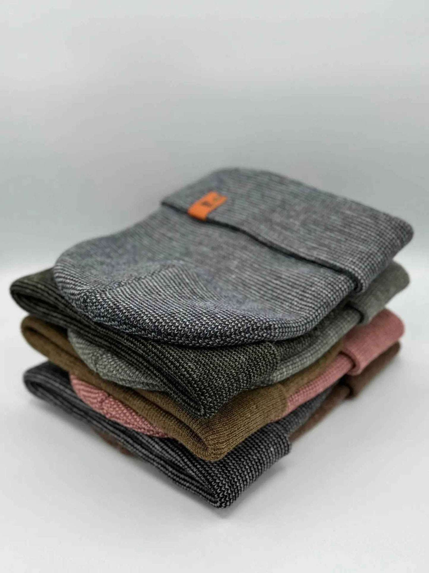 Classic Fusion Cuffed Beanie Black Gray Cuffed Beanie HAAKWEAR