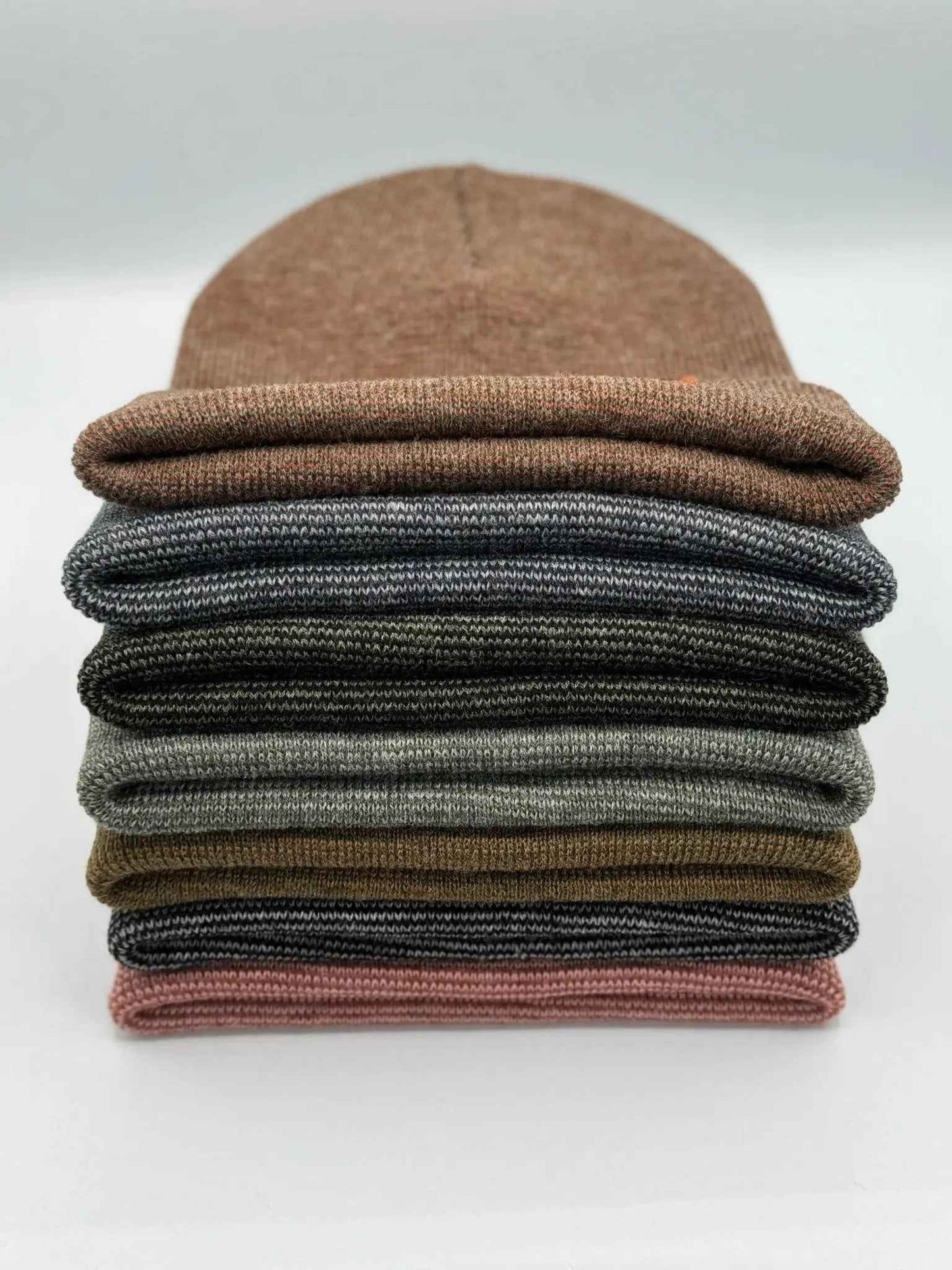 Cuffed Burgundy Green Classic Fusion Beanie HAAKWEAR USA