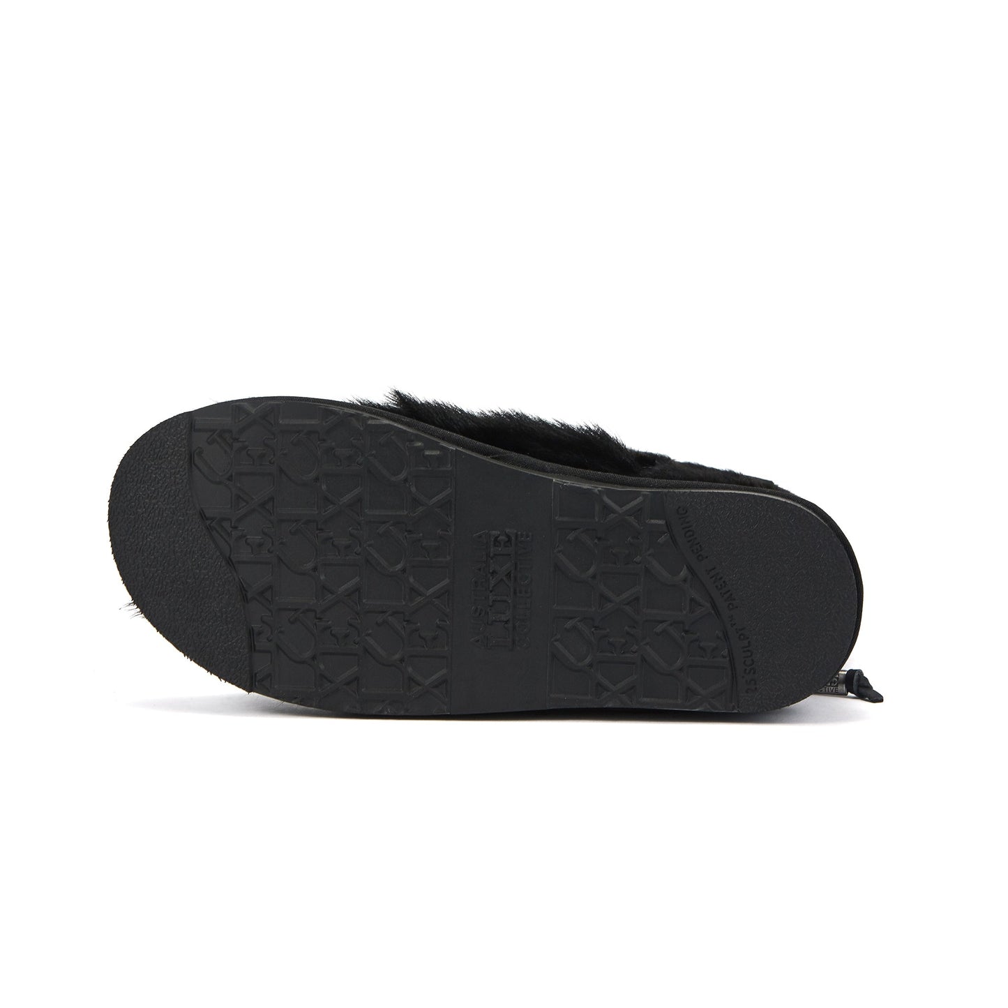 HERITAGE Short Goat Fur Boot Black Luxe