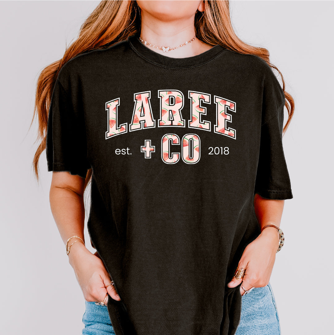 Laree + Co HollyRose LC Pattern Tee Cotton Unisex Shirt