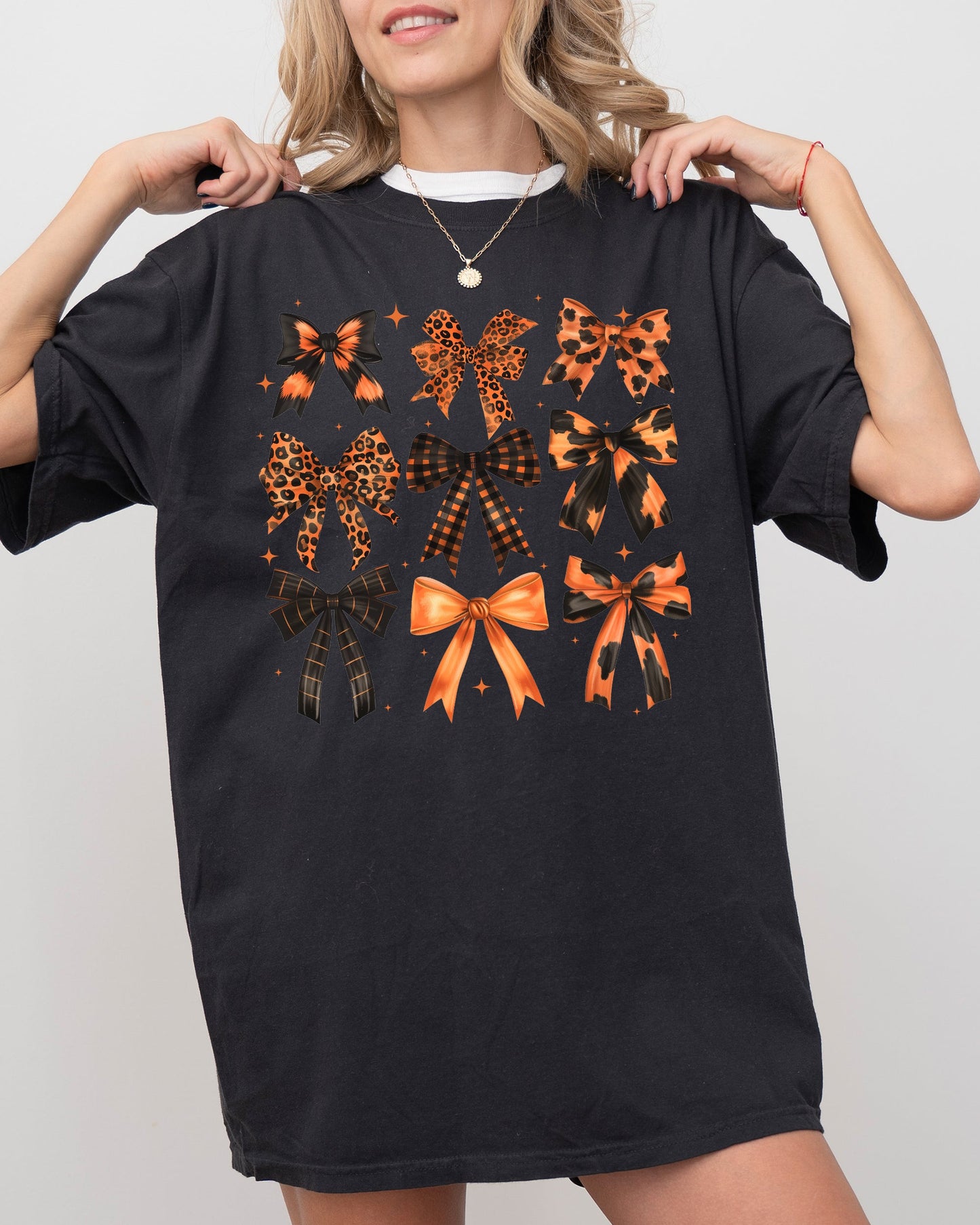 Halloween Bows Girly Ribbons Shirt Comfort Colors T-Shirt