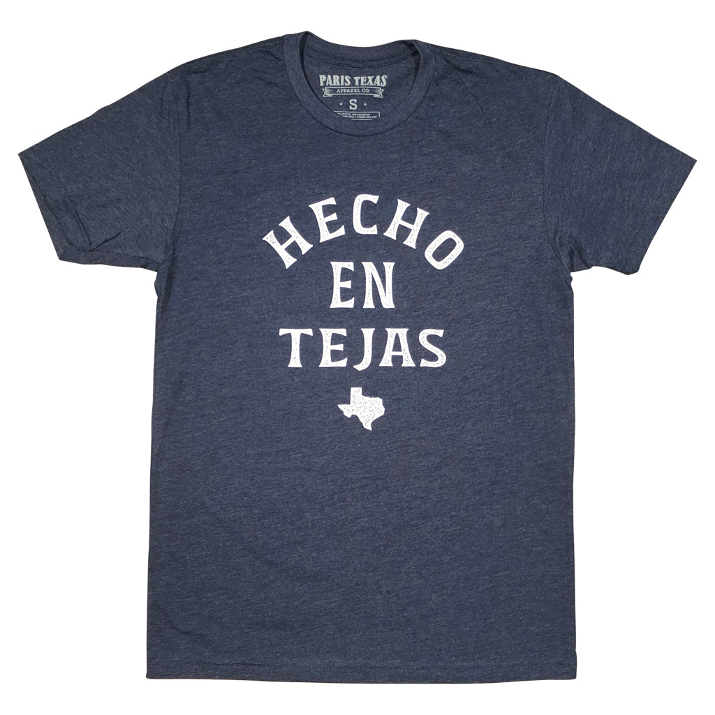 Hecho En Tejas Midnight Navy T-Shirt Unisex Paris Texas Apparel Co