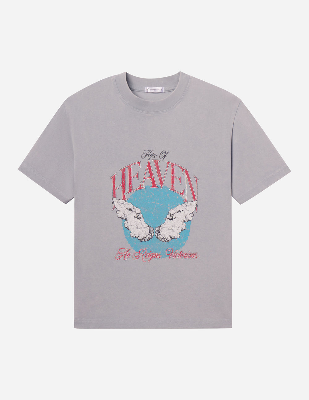 Oversized Mirage Grey Unisex Tee Hero of Heaven