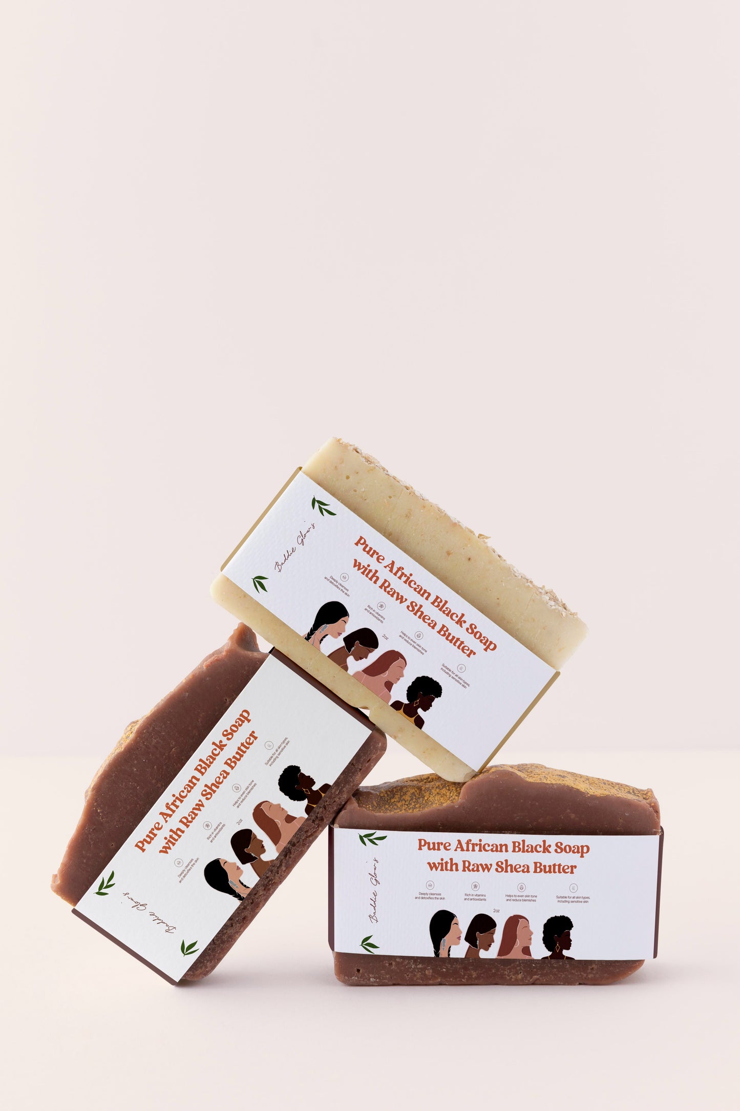 African Black Cleansing Bar with Raw Shea Butter