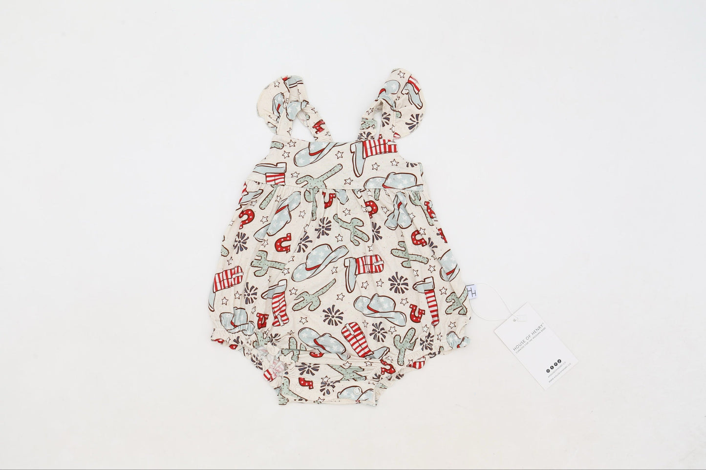 American Rodeo bubble romper