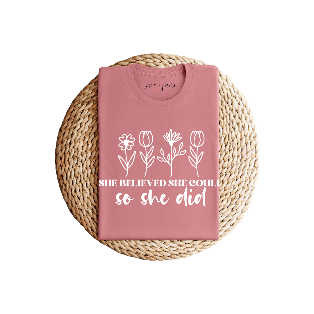 So She Did 100% Cotton Tee