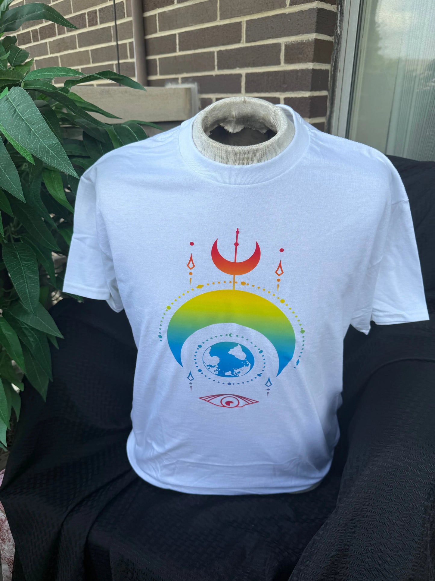 Balancing Cotton Crew Neck T-Shirt