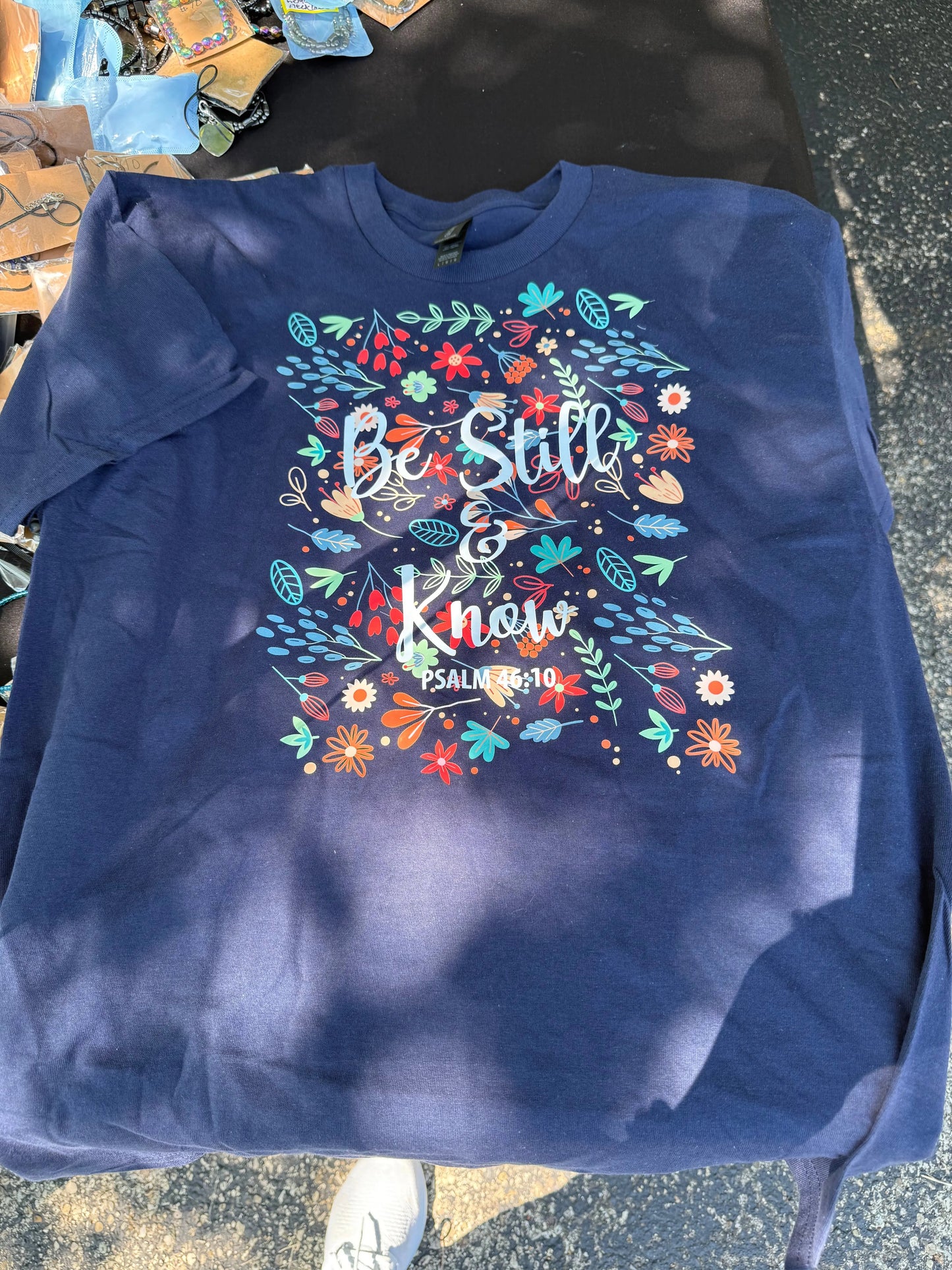 Be Still and Know Inspirational Cotton T-Shirt