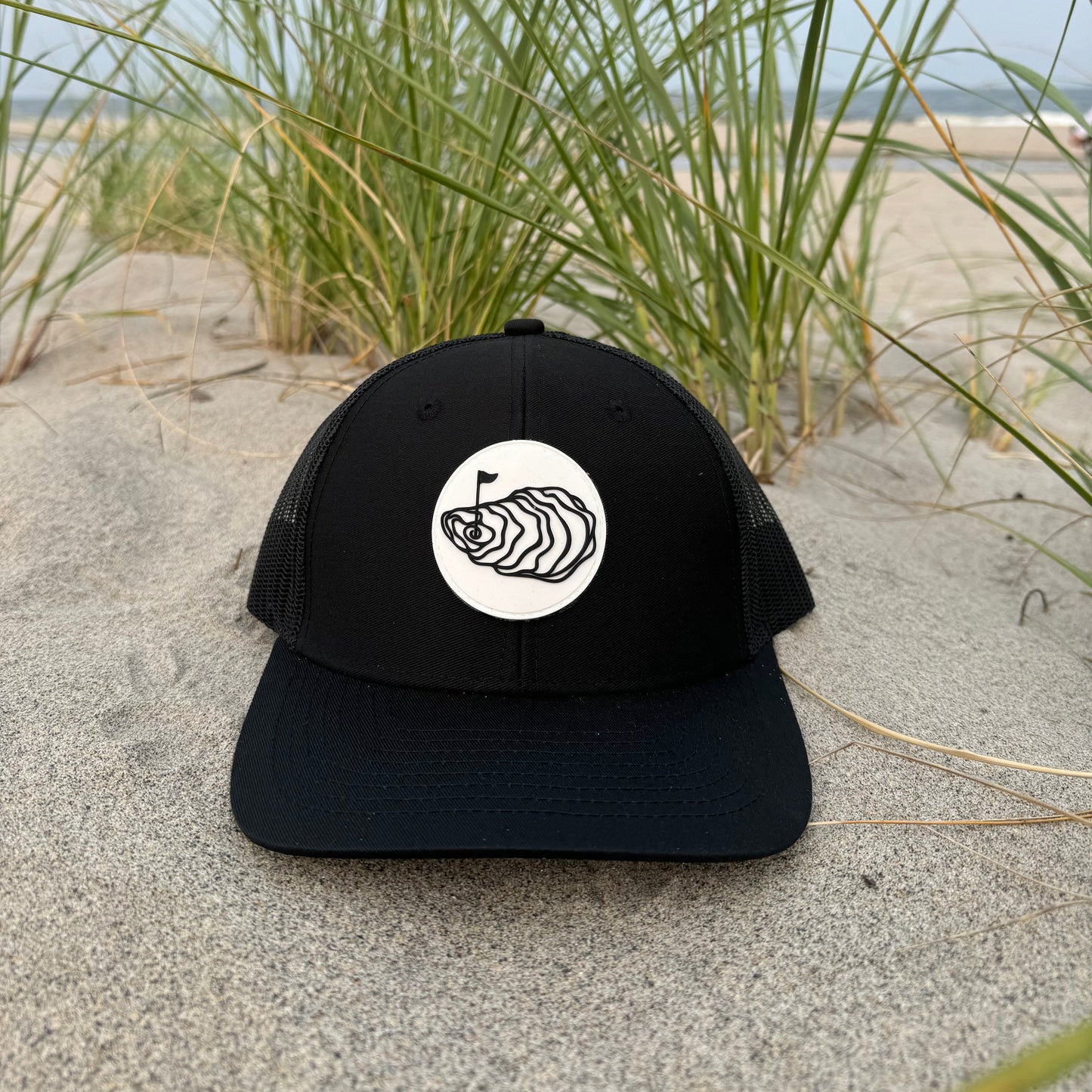 OG Black Trucker Hat Oyster Brands
