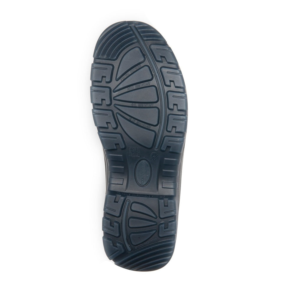 Kensington Black 7 inch Zip-sided Steel Toe Leather Work Boots ROCKROOSTER