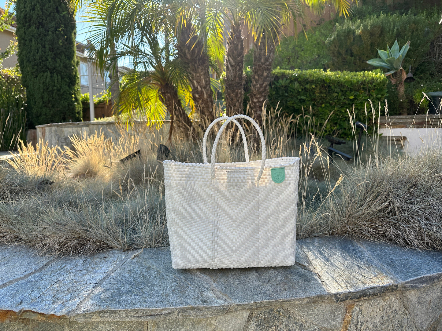 Medium Woven Crossbody Bag Eco-Friendly Resort Collection Paloma