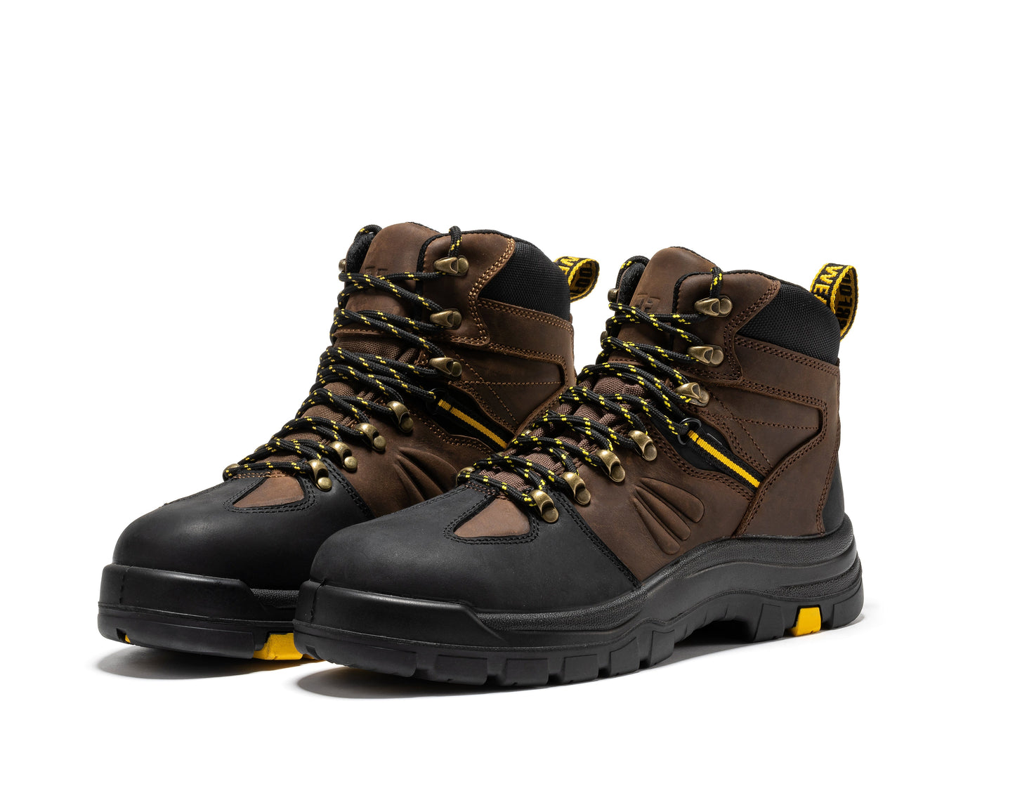 Waterproof Brown Composite Toe 6 Inch Leather Work Boots ROCKROOSTER