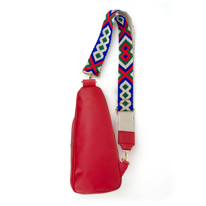 Arden Sling Bag with Guitar Strap Red Babs+Birdie