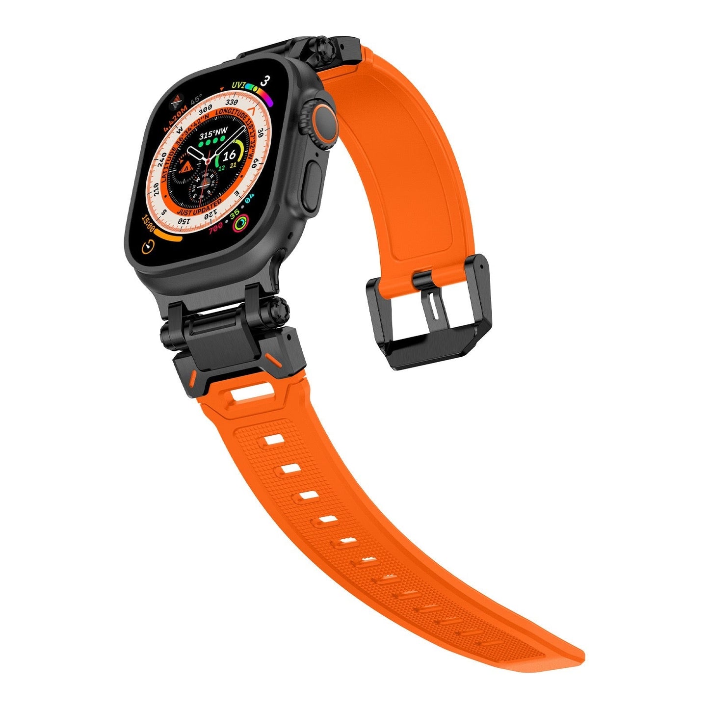 Explorer Silicone Band Adjustable Pin Buckle Apple Watch Dewell X