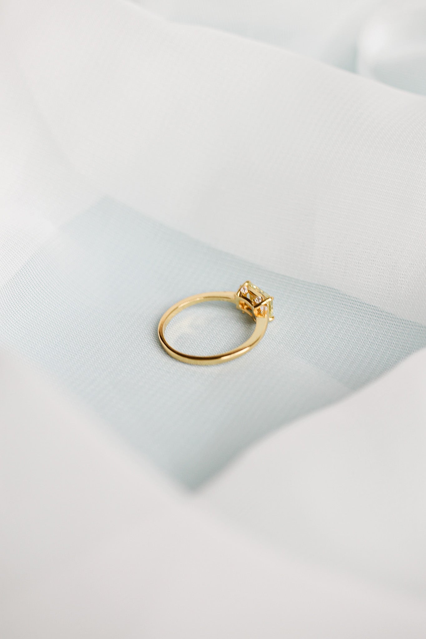 Citrine Gold Plated Ring Cindy Ring Rose & Clay