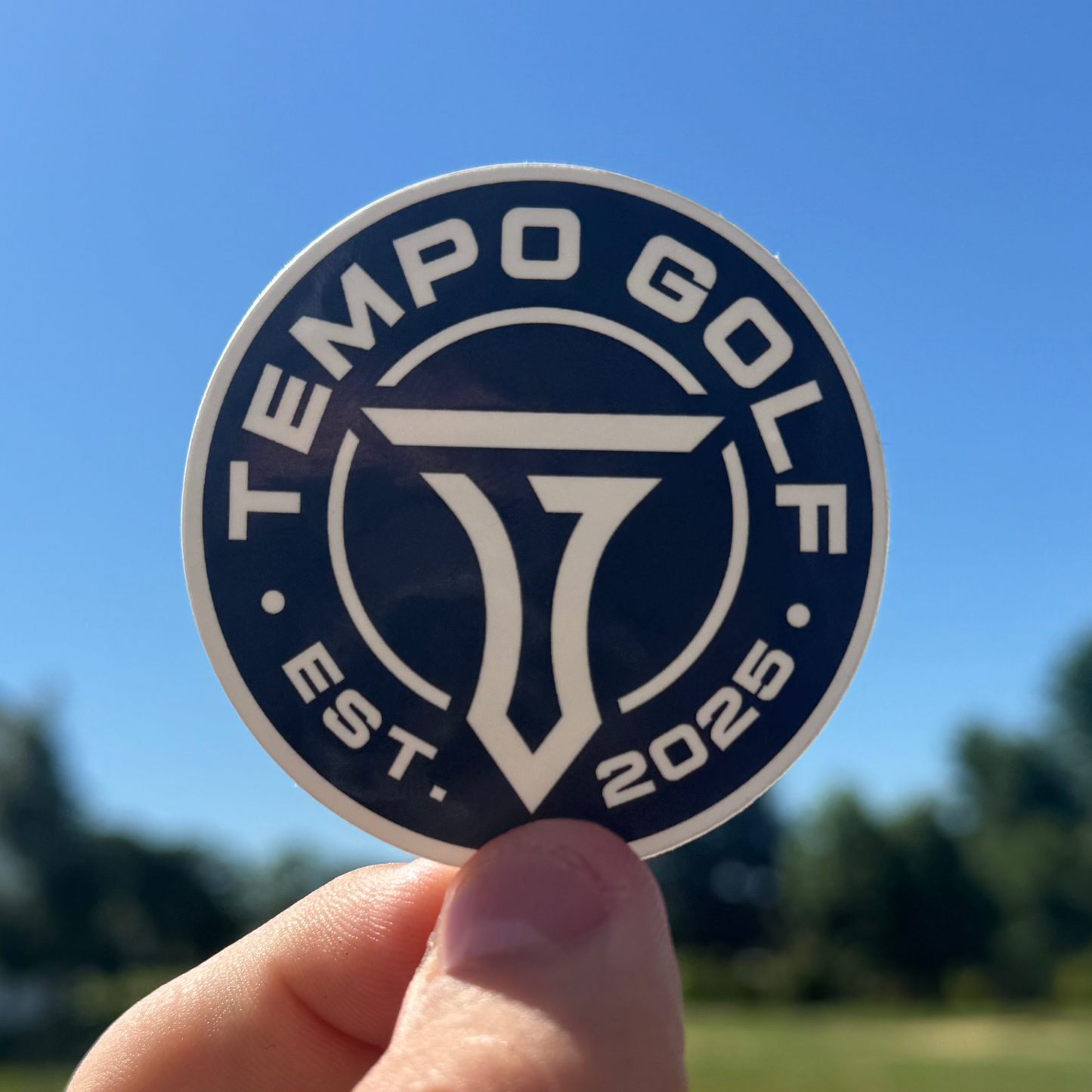 Tempo Logo Vinyl Sticker Durable Weather-Resistant Sticker Tempo Golf