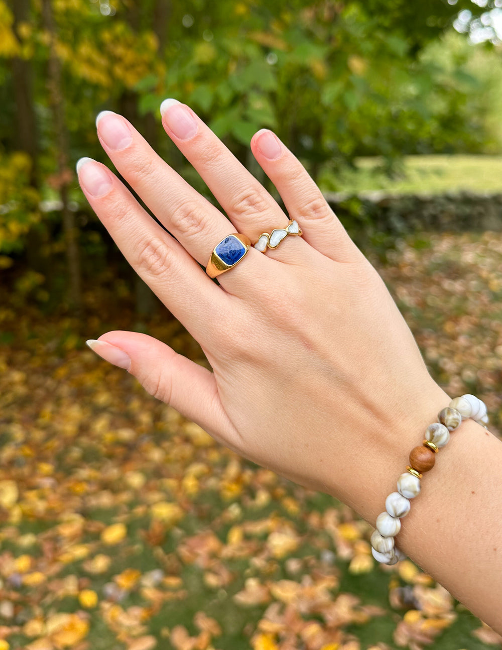 Indigo Bold Signet Ring