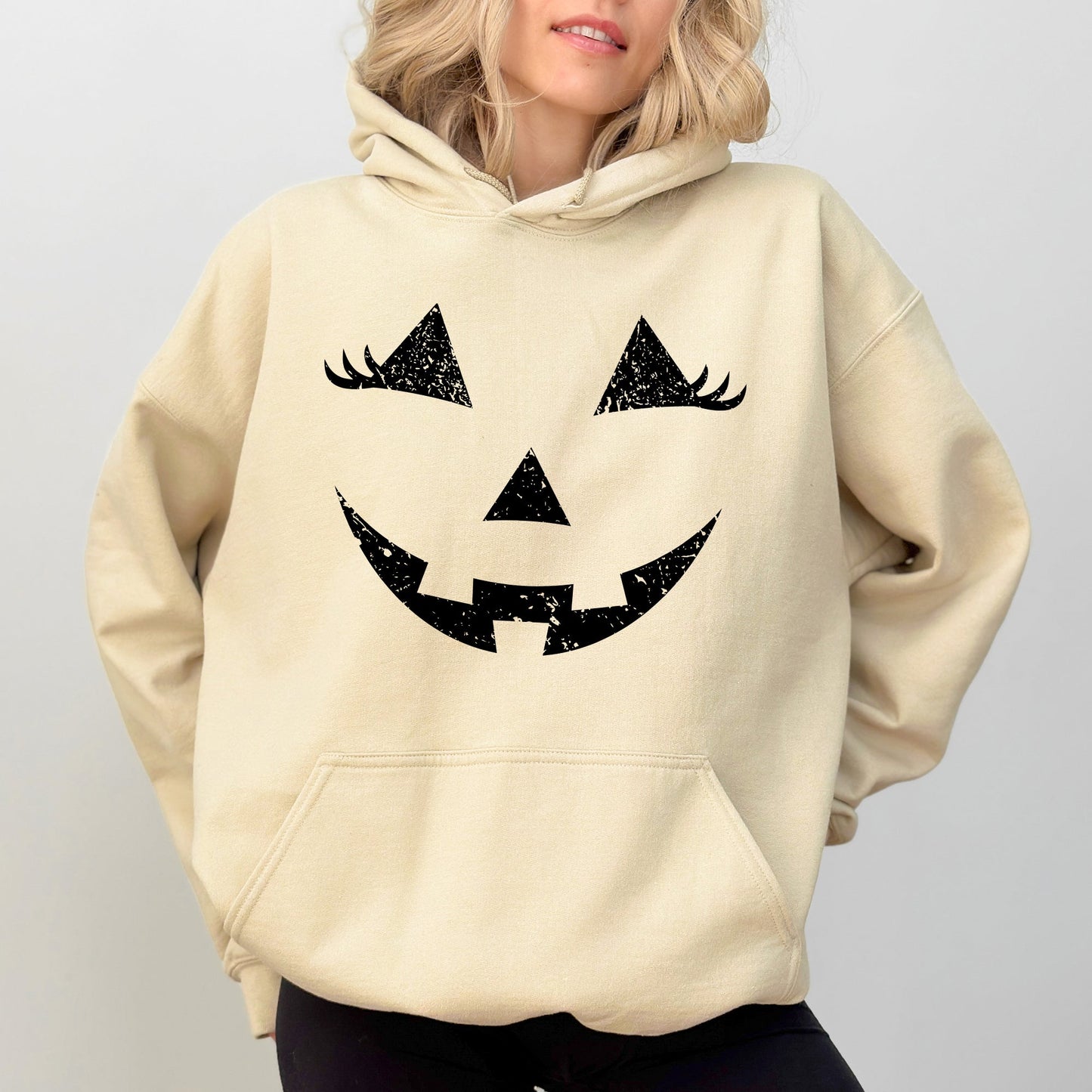 Jack-O-Lantern Girl Pumpkin Cute Halloween Trick Or Treat Costume Witch Hoodie Hooded Sweatshirt