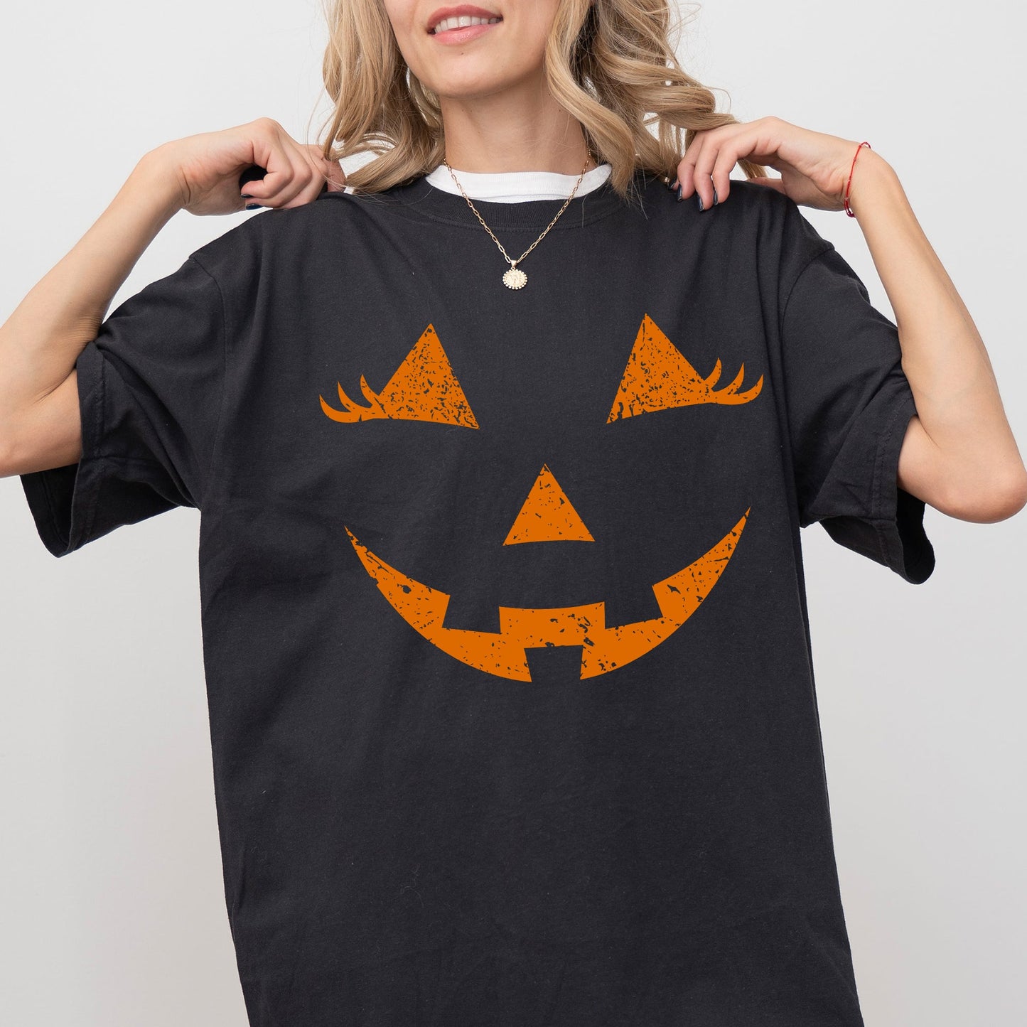Jack-O-Lantern, Girl Pumpkin, Cute, Halloween, Spooky, Trick Or Treat Costume, Witch Shirt Comfort Colors T-Shirt