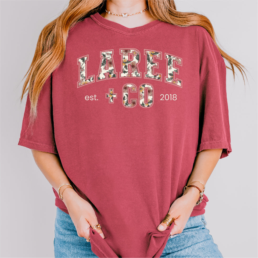 Kaela LC Pattern Tee Ultra-Soft Cotton T-Shirt Laree + Co.