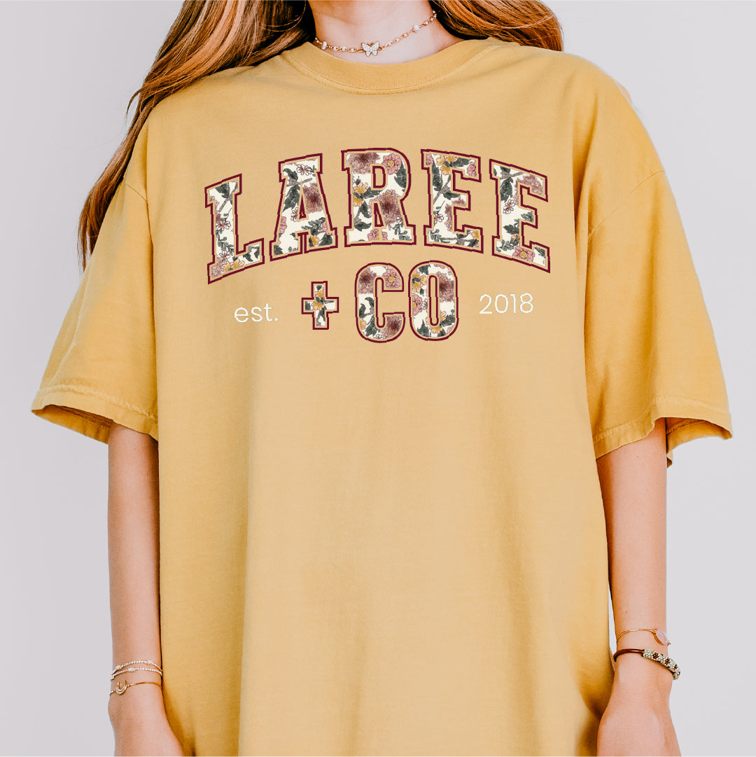 Kaela LC Pattern Tee Ultra-Soft Cotton T-Shirt Laree + Co.