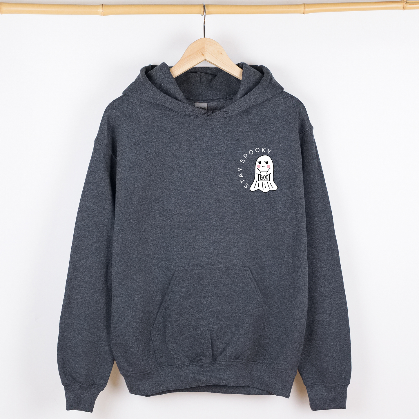 Stay Spooky Checkered Graphic Hoodie Hooded Sweatshirt Refinery Number One