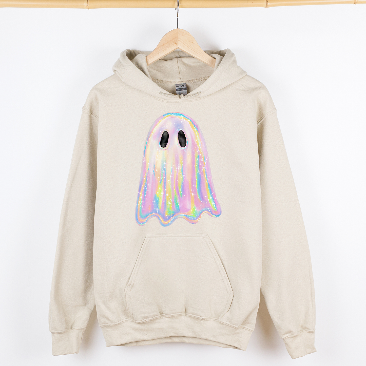 Shimmering Ghost Iridescent Graphic Hoodie Hooded Sweatshirt Refinery Number One