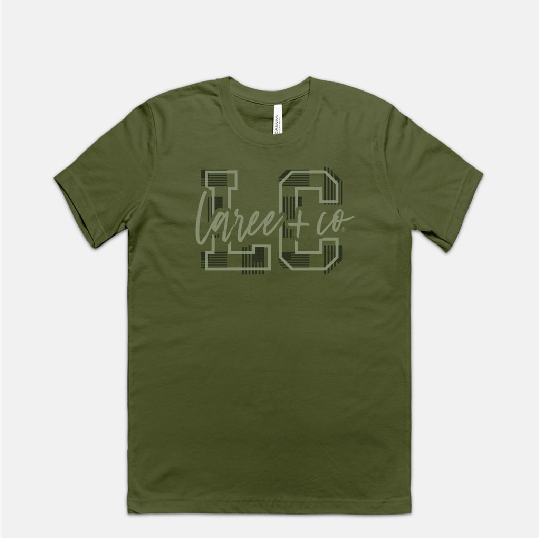 LC Pattern Crew Neck Tee Unisex T-Shirt Kolton