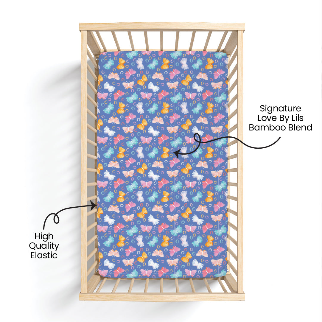 Bamboo Butterflies Crib Sheet Korrie