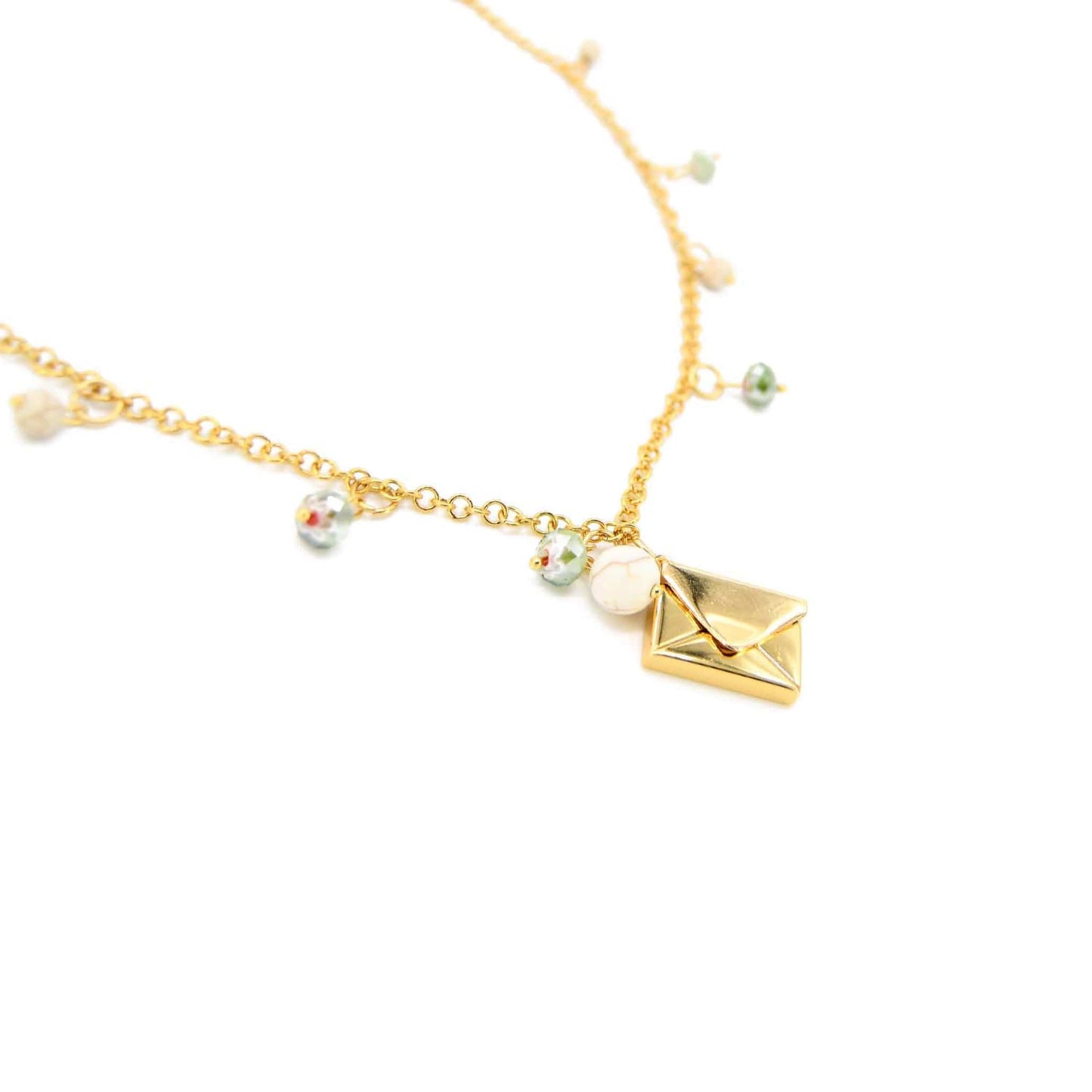 Love Letter 18k Gold Filled Pendant Necklace ADIBA