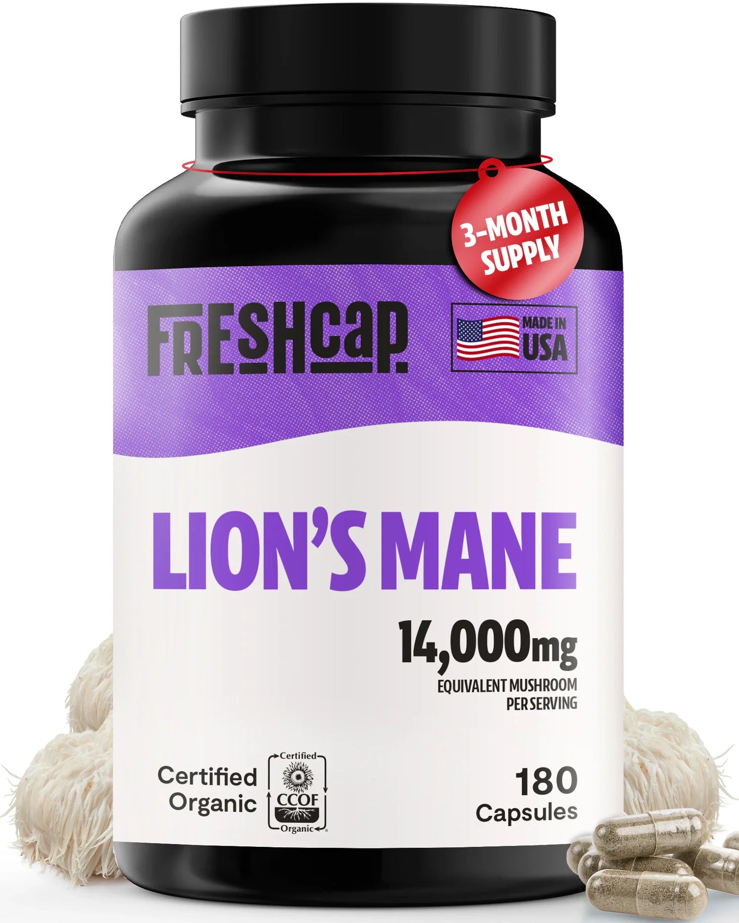 Lion's Mane Mushroom Extract Capsules