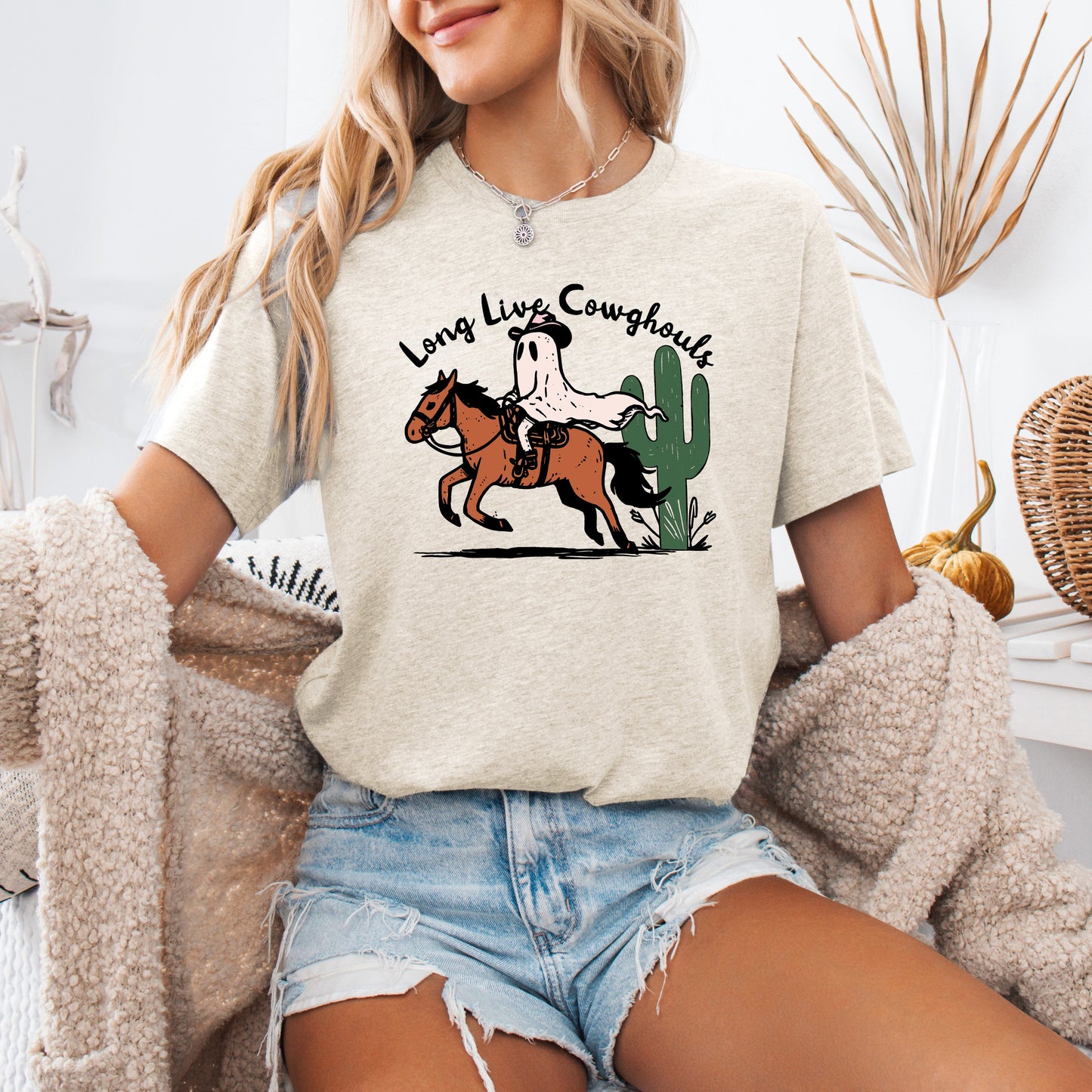 Long Live Cowghouls Cute Western Halloween T-shirt Refinery Number One