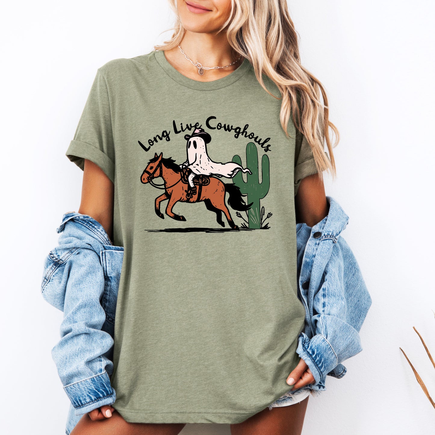 Long Live Cowghouls, Cowgirls, Cute, Western, Halloween, Tshirt