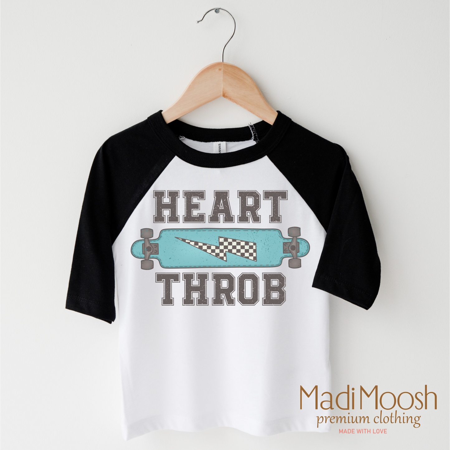 Heart Throb Skater Valentine Shirt - Valentine Tee