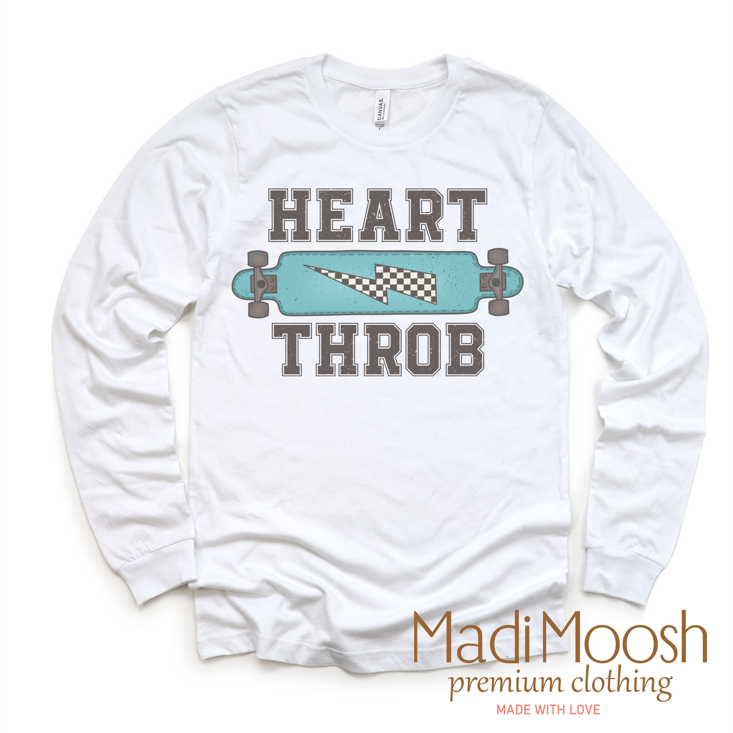Heart Throb Skater Valentine Shirt - Valentine Tee