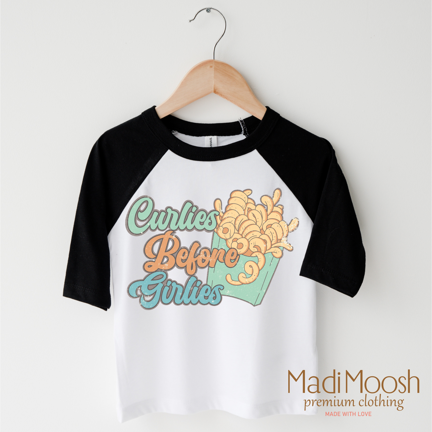 Curlies For The Girlies Shirt - Curley Fries Valentine Tee