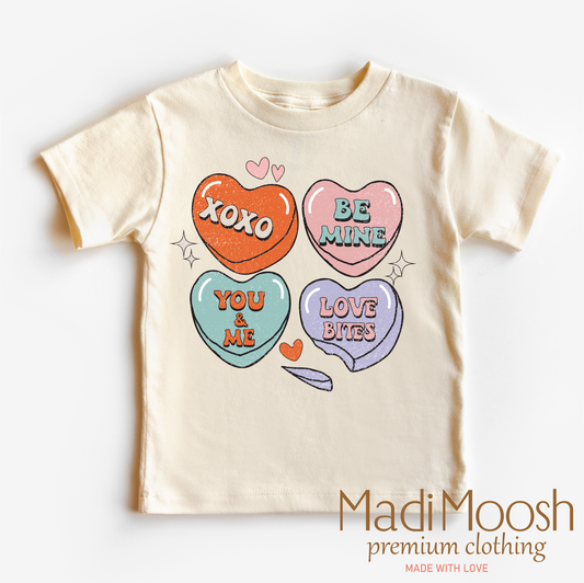 XOXO Candy Hearts Valentine Shirt - Valentine Tee