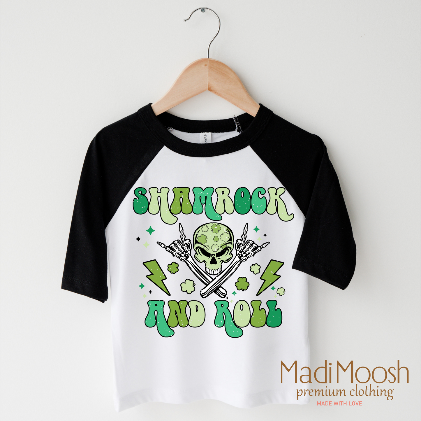 Shamrock And Roll St. Patrick's Day Shirt - Kids St. Patrick's Day Tee