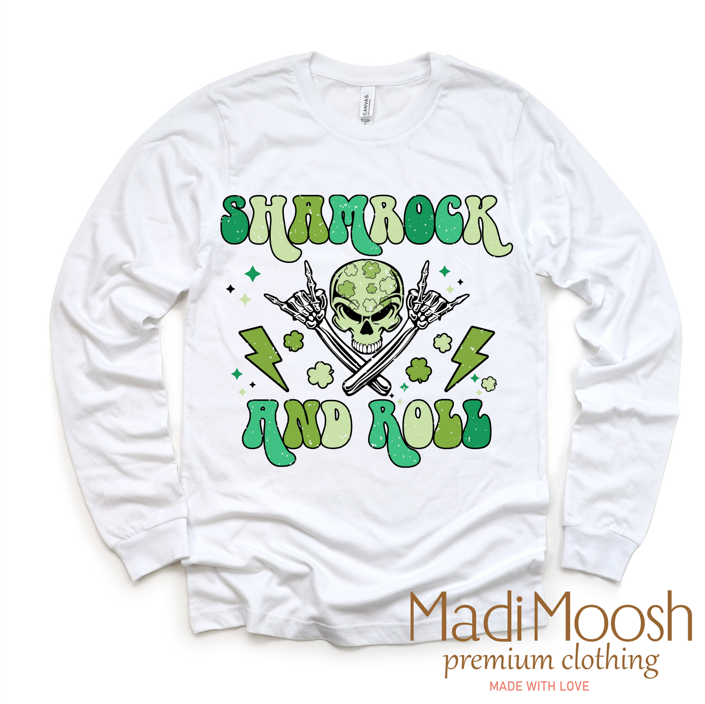 Shamrock And Roll St. Patrick's Day Shirt - Kids St. Patrick's Day Tee