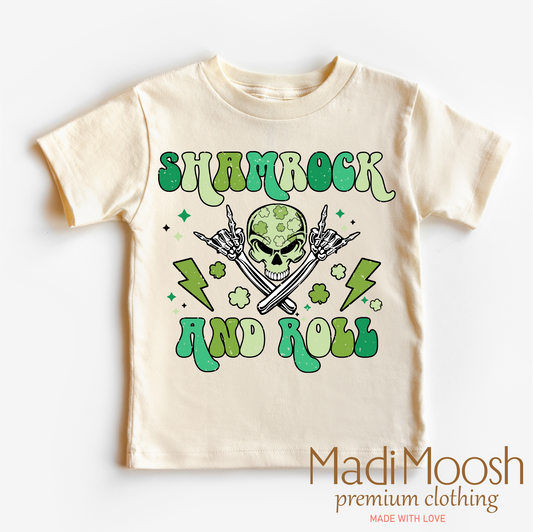 Shamrock And Roll St. Patrick's Day Shirt - Kids St. Patrick's Day Tee