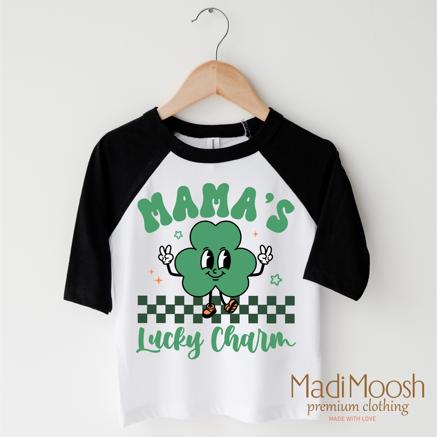 Mama's Lucky Clover St. Patrick's Day Shirt - Kids St Patrick's Day Tee