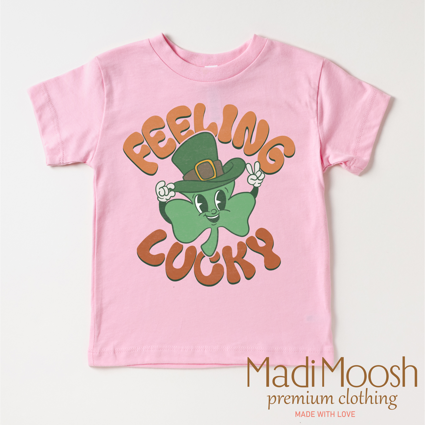 Feeling Lucky Retro St. Patrick's Day Shirt - Kids St Patrick's Day Tee